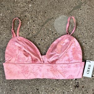 Cider Soft Pink Floral Bralette